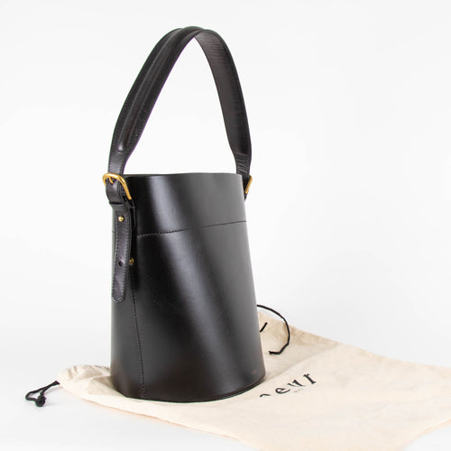 Soeur Black Leather Nevada Bucket Bag