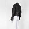 Versus Versace Black Leather Jacket With Silver Studs