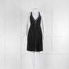 Balenciaga Black Silk Pleated Camisole Dress