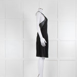 Balenciaga Black Silk Pleated Camisole Dress