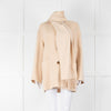 Marella Cream Wool Mix Coat With Matching Scarf