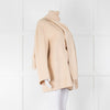 Marella Cream Wool Mix Coat With Matching Scarf