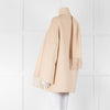 Marella Cream Wool Mix Coat With Matching Scarf