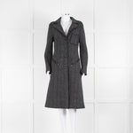 Transit Par Such Grey Fitted Tweed Coat