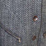 Transit Par Such Grey Fitted Tweed Coat