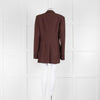 Joseph Burgundy Long Line Jacket