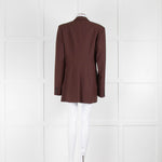 Joseph Burgundy Long Line Jacket