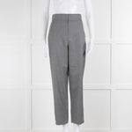 Stella McCartney Grey Wool High Waisted Tailored Trousers