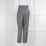 Stella McCartney Grey Wool High Waisted Tailored Trousers