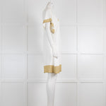 Heidi Klein Cream With Gold Lurex Edging