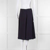 Iris & Ink Navy Blue A Line Midi Skirt