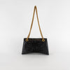 Balenciaga Black Crush Small Crocodile-Effect Bag