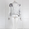 Helmut White and Grey Patterned Jacket