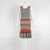 Sandro Tan Stripe Knit Dress