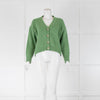 by Iris Green Mohair Cardigan