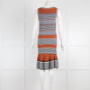 Sandro Tan Stripe Knit Dress