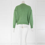 by Iris Green Mohair Cardigan