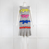 Boutique Moschino Black & White Shift Dress with Printed Bows