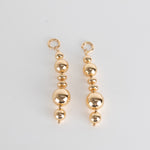 Essentiel Antwerp Gold Colour Ball Drop Earrings