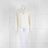 See By Chloe Cream Top With Collar And Tie Neck