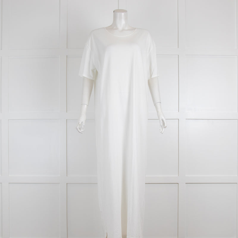 Lou Lou Studio White Cotton Maxi T-Shirt Dress