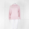 Pure Cashmere Pale Pink Cashmere Roll Neck Jumper