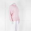 Pure Cashmere Pale Pink Cashmere Roll Neck Jumper