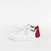 Lola Cruz White Red Diamante Smiley Face Trainers