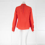 Cefinn Red High Neck Blouse