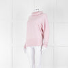 Pure Cashmere Pale Pink Cashmere Roll Neck Jumper