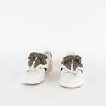 Gucci White Leather Detachable Silver Bow Ace Trainers