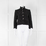 BA & SH Black Shimmer Tweed Cropped Jacket