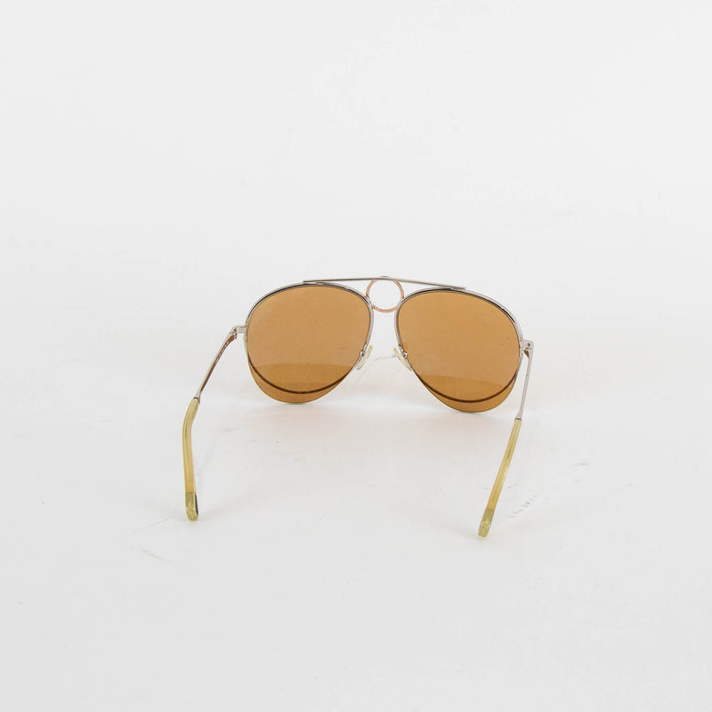 Chloe Romie Aviator Mirrored Sunglasses