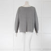 Le Tricot Perugia Grey Round Neck Jumper