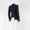 Smythe Navy Blue Gold Button Fitted Jacket