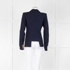 Smythe Navy Blue Gold Button Fitted Jacket