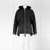 Oakwood Black Sheepskin Hooded Jacket