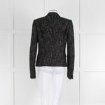 Joseph Black White Tweed Single Breasted Jacket