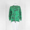 The Elder Statesman Green Tie Dye Cashmere Sweater