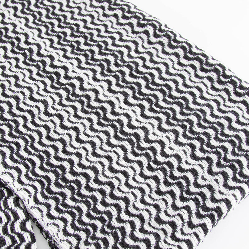 Missoni Black And White Knit Scarf