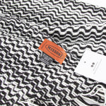 Missoni Black And White Knit Scarf