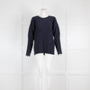 Issey Miyake Pale Navy Pleated Top