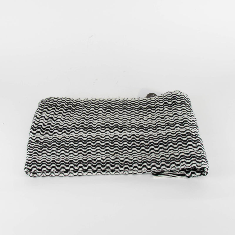 Missoni Black And White Knit Scarf