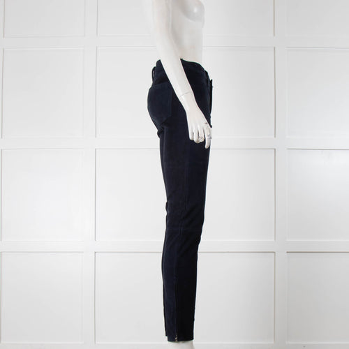 J Brand Navy Suede Leggings