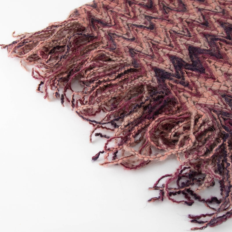 Missoni Mohair Mix Purple Zig Zag Wrap