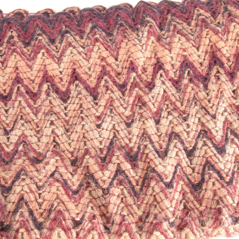 Missoni Mohair Mix Purple Zig Zag Wrap