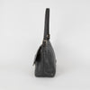 Fendi Black Grainy Leather Selleria Mama Baguette Bag