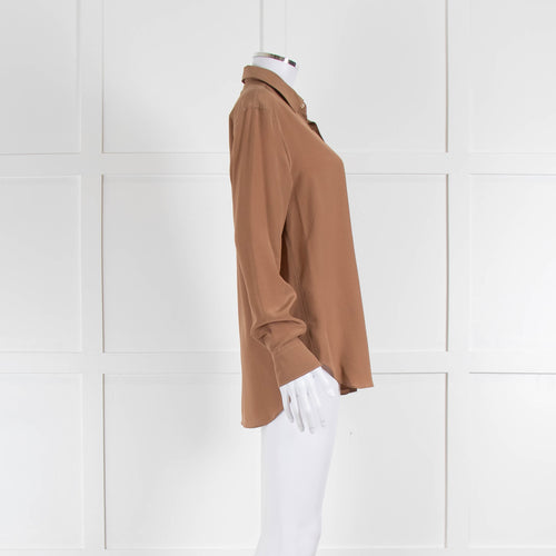 Aspesi Caramel Silk Long Sleeve Shirt