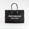 Saint Laurent Black Rive Gauche Canvas Tote Bag