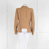 Smythe Camel Tailored Jacket with Gold Buttons